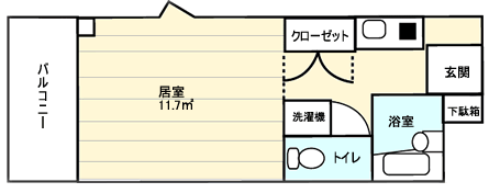高梁のマンション　　吉備国際大学向け部屋その５