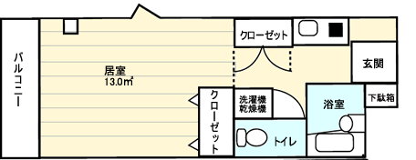 高梁のマンション　吉備国際大学向け部屋その１