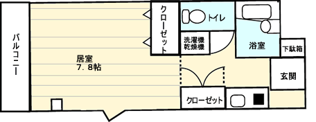 高梁のマンション　吉備国際大学向け部屋その２